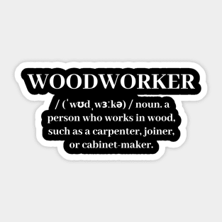 Woodworker Definition Sticker